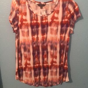Vera wang short sleeve shirt NWT med